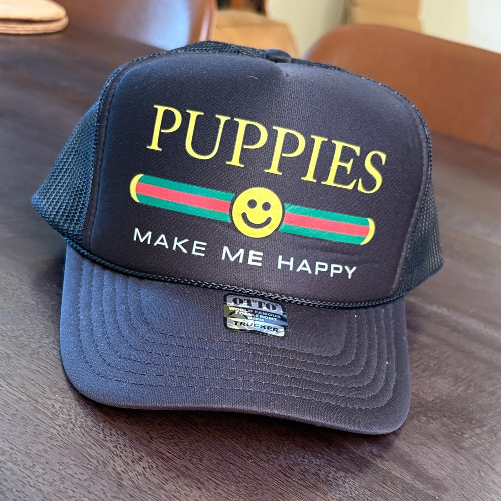 OTTO Puppies Make Me Happy Trucker Hat